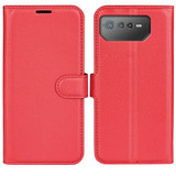 Asus Rog Phone 6      Pu Wallet Case    [Red]