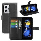 Xiaomi Poco X4 Gt      Pu Wallet Case    [Black]