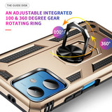 Xiaomi Poco X5 Military Armour Ring Case Gold