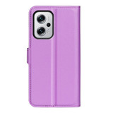 Xiaomi Poco X4 Gt      Pu Wallet Case    [Purple]