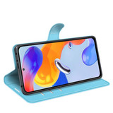 Xiaomi Redmi Note 11 Pro      Pu Wallet Case    [Lightblue]