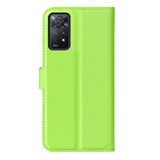 Xiaomi Redmi Note 11 Pro      Pu Wallet Case    [Green]
