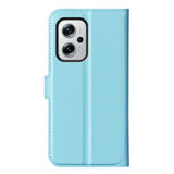 Xiaomi Poco X4 Gt      Pu Wallet Case    [Lightblue]