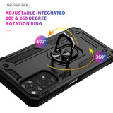 Xiaomi Redmi Note 11 (4G) Military Armour Ring Case Black