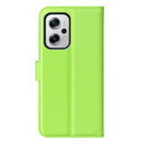 Xiaomi Poco X4 Gt      Pu Wallet Case    [Green]