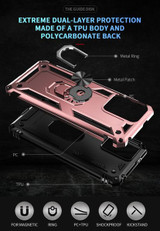 Xiaomi Redmi Note 12 5G Military Armour Ring Case RoseGold
