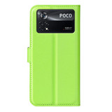 Xiaomi Poco X4 Pro 5G      Pu Wallet Case    [Green]