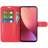 Xiaomi 12 Lite      Pu Wallet Case    [Red]
