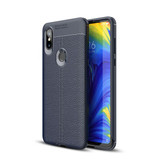 Xiaomi Mi Mix 3 Leather Texture Case Navy