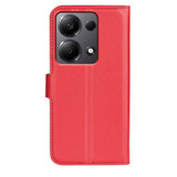 Xiaomi Poco M6 Pro 4G      Pu Wallet Case    [Red]