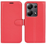 Xiaomi Poco M6 Pro 4G      Pu Wallet Case    [Red]