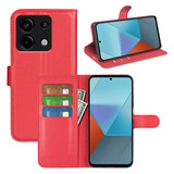 Xiaomi Poco X6 5G      Pu Wallet Case    [Red]