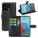 Xiaomi Poco X6 5G      Pu Wallet Case    [Black]