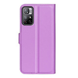 Xiaomi Poco M4 Pro 5G      Pu Wallet Case    [Purple]