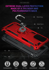 Xiaomi Redmi Note 10 Military Armour Case Red