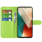Xiaomi Redmi Note 13 5G      Pu Wallet Case    [Green]