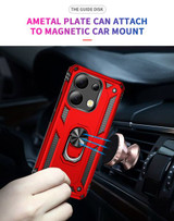 Xiaomi Redmi Note 13 4G Military Armour Ring Case Red