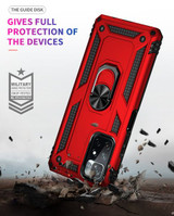 Xiaomi Poco M4 Pro 5G Military Armour Ring Case Red