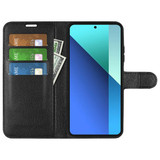 Xiaomi Redmi Note 13 4G      Pu Wallet Case    [Black]