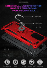 Xiaomi Mi 11i Military Armour Case Red