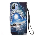 Xiaomi Mi 11 Lite 5G Designer PU Case SeaWave