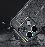 Xiaomi Poco X6 5G Leather Texture Case Black