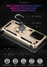 Xiaomi 11T Military Armour Ring Case Gold