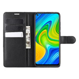 Xiaomi Redmi Note 9      Pu Wallet Case    [Black]