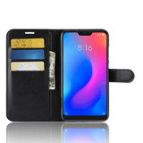 Xiaomi Redmi Note 6 Pro      Pu Wallet Case    [Black]