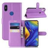 Xiaomi Mi Mix 3      Pu Wallet Case    [Purple]