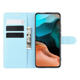 Xiaomi Poco F2 Pro      Pu Wallet Case    [Lightblue]