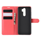 Xiaomi Redmi Note 8 Pro      Pu Wallet Case    [Red]