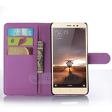 Xiaomi Redmi Note 3      Pu Wallet Case    [Purple]
