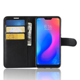 Xiaomi Mi A2 Lite      Pu Wallet Case    [Black]
