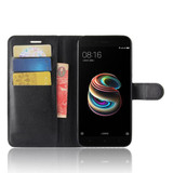 Xiaomi Mi A1      Pu Wallet Case    [Black]