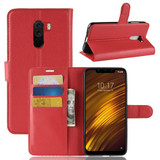 Xiaomi Pocophone F1      Pu Wallet Case    [Red]