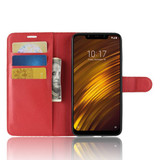Xiaomi Pocophone F1      Pu Wallet Case    [Red]