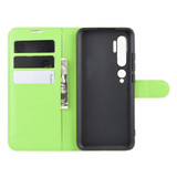 Xiaomi Mi Note 10 / Note 10 Pro      Pu Wallet Case    [Green]
