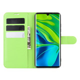Xiaomi Mi Note 10 / Note 10 Pro      Pu Wallet Case    [Green]