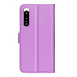 Sony Xperia 5 Iv      Pu Wallet Case    [Purple]