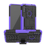 Samsung Galaxy A11      Heavy Duty Case    Purple