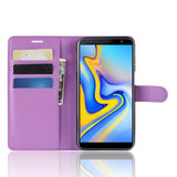 Galaxy J6Plus/J6+      Pu Wallet Case    [Purple]