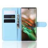 Galaxy Note 10      Pu Wallet Case    [Lightblue]