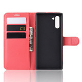 Galaxy Note 10      Pu Wallet Case    [Red]