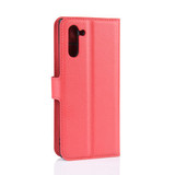 Galaxy Note 10      Pu Wallet Case    [Red]