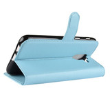 Galaxy J8 2018      Pu Wallet Case    [Lightblue]