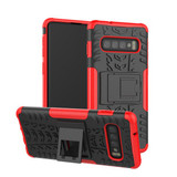 Samsung Galaxy S10      Heavy Duty Case    Red