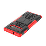 Samsung Galaxy S10 Plus      Heavy Duty Case    Red