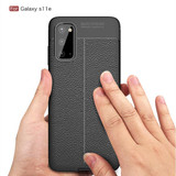 Samsung Galaxy S20      Leather Texture Case    Navy