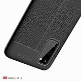 Samsung Galaxy S20      Leather Texture Case    Navy